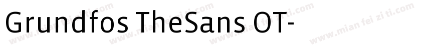Grundfos TheSans OT字体转换